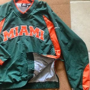 University of Miami Pullover windbreaker